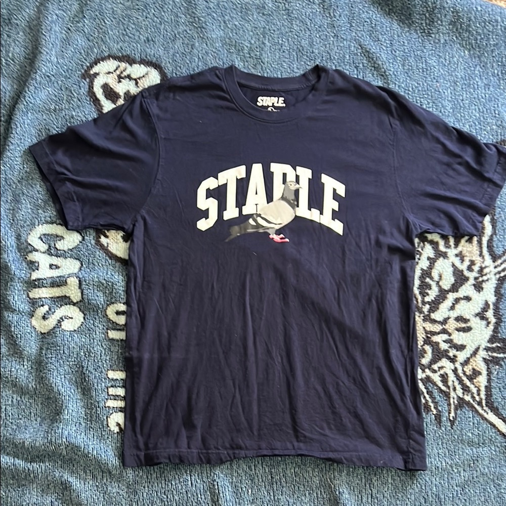 Staple Men's Dark Blue Graphic Tee